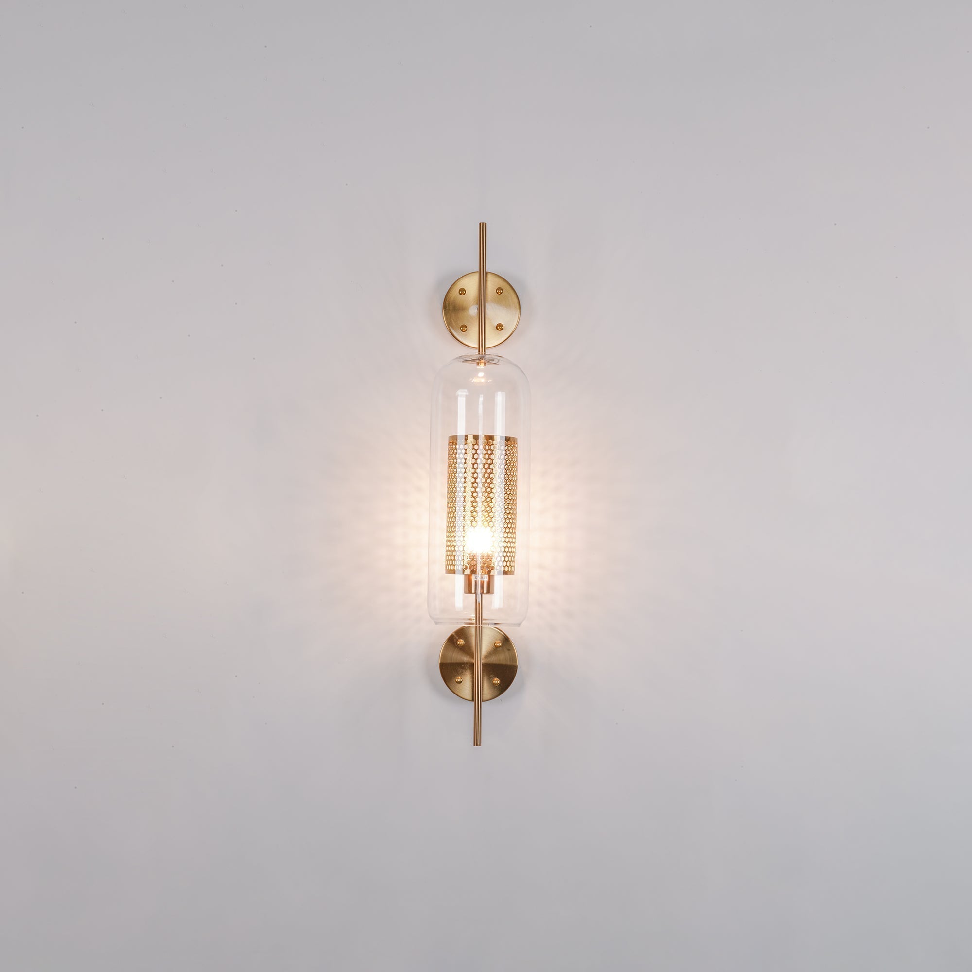 Contemporary Chiswick Glass Wall Sconce Sphere and Capsule Indoor Lighting Fixture