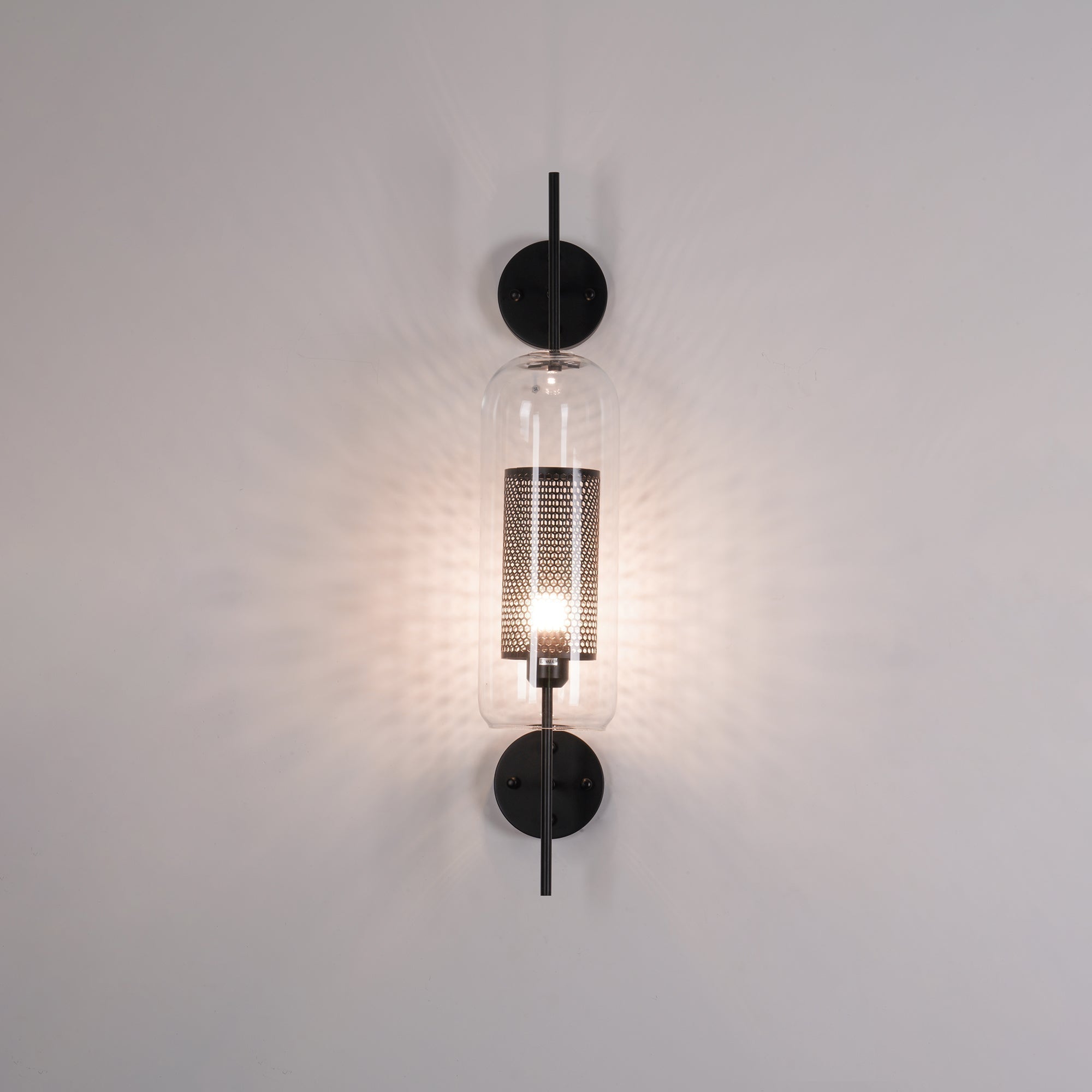 Contemporary Chiswick Glass Wall Sconce Sphere and Capsule Indoor Lighting Fixture