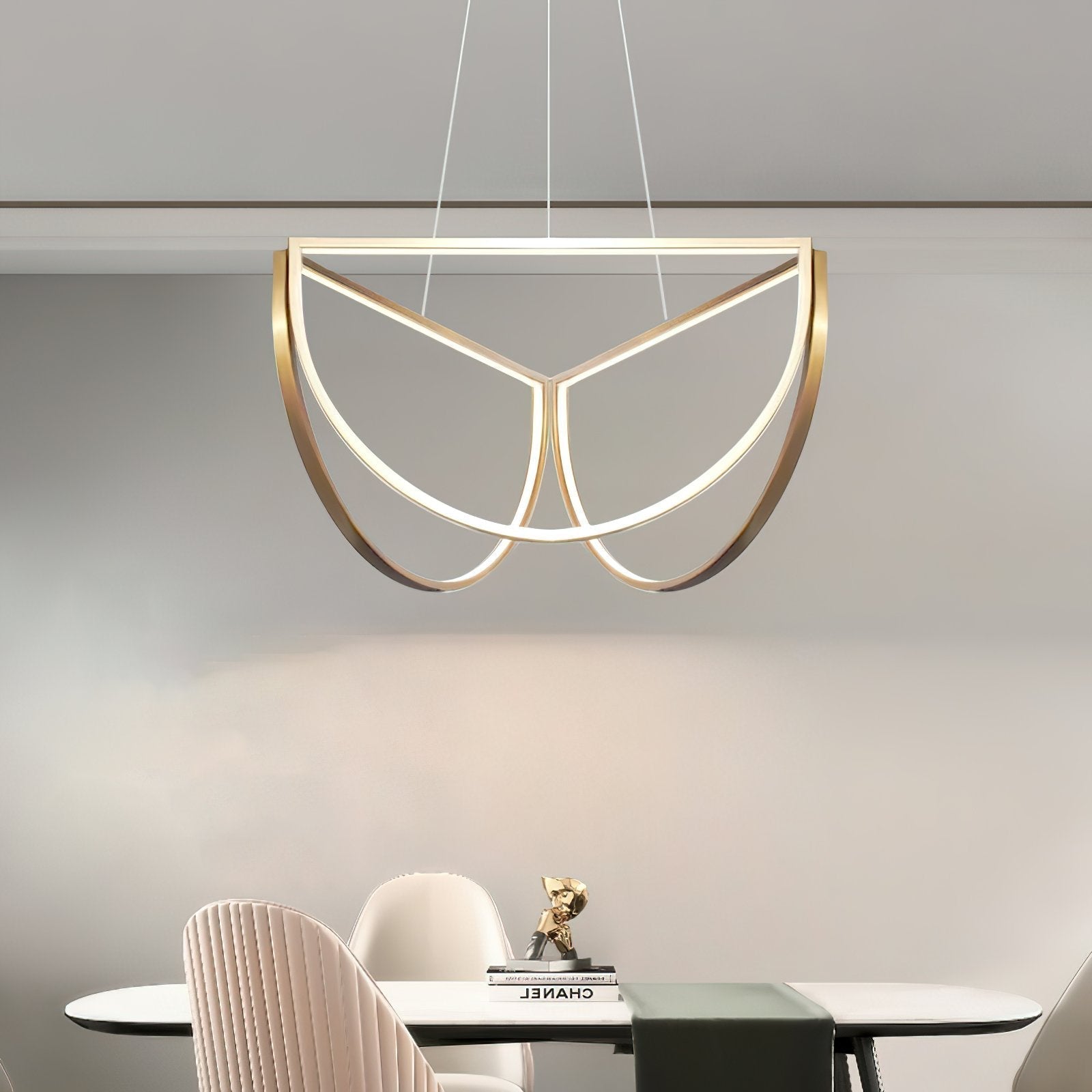 modern-semi-circular-chord-cluster-chandelier-mirror-titanium-acrylic-led-pendant-light