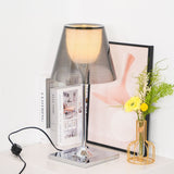 Modern Chrome Prism Table Lamp with Dual Diffuser and Polished Aluminum Base