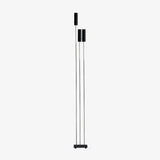 Modern Minimalist Cima Floor Lamp with Black Cylindrical Uplight Heads