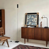 Modern Minimalist Cima Floor Lamp with Black Cylindrical Uplight Heads