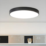 Modern Circular Slimline LED Ceiling Light Minimalist Flush Mount Overhead Fixture