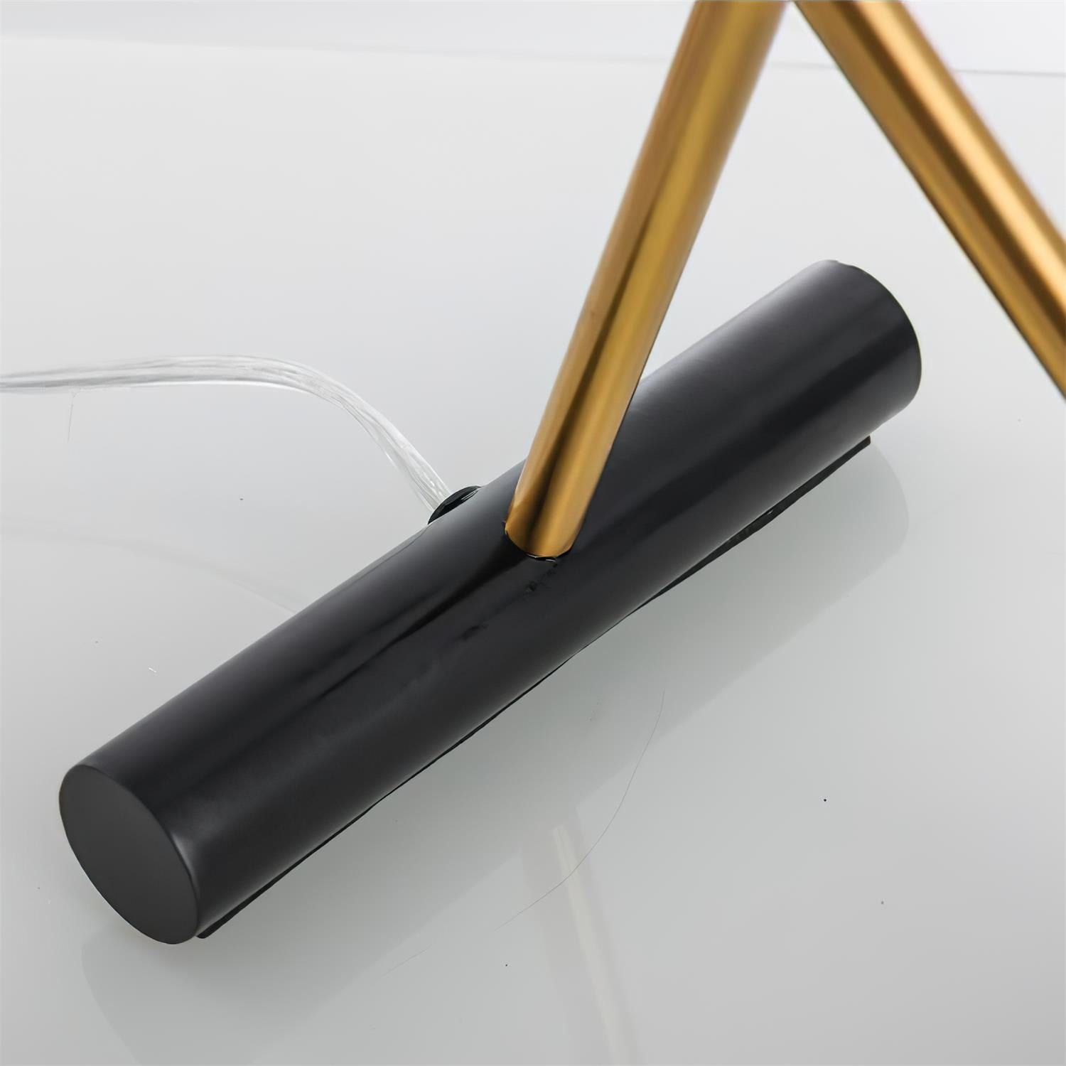 Modern Marble Table Lamp with Conical Shade and Orb Accent for Elegant Bedside and Study Lighting