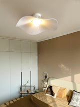 Modern White Cloud Fabric LED Ceiling Lamp for Bedroom and Kids Room