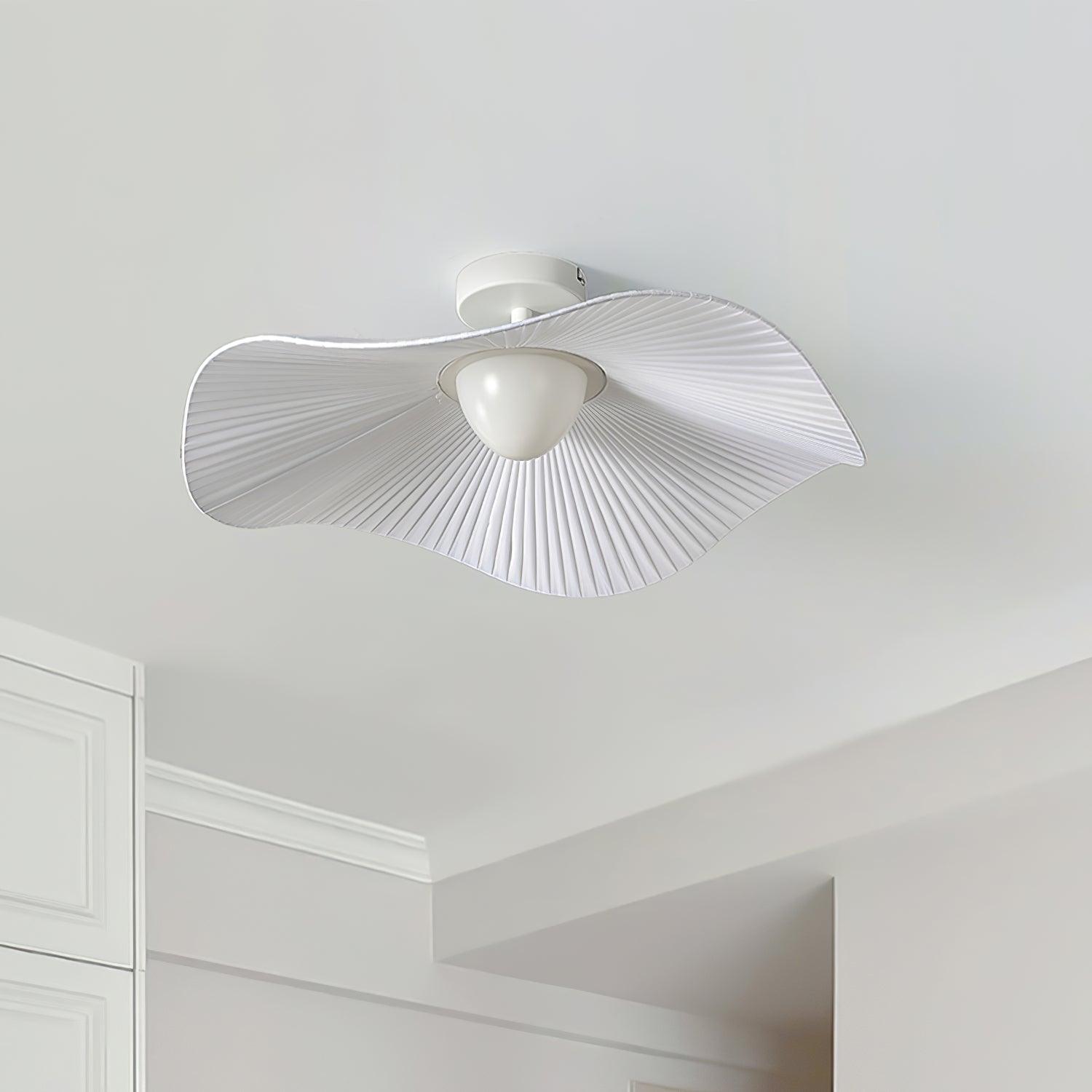 Modern White Cloud Fabric LED Ceiling Lamp for Bedroom and Kids Room