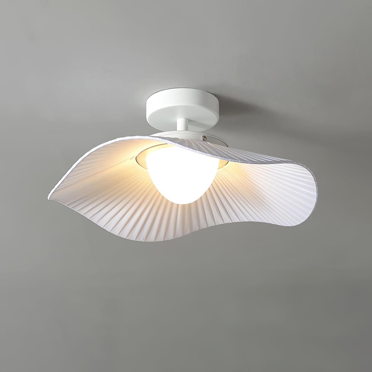 Modern White Cloud Fabric LED Ceiling Lamp for Bedroom and Kids Room