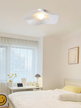 Modern White Cloud Fabric LED Ceiling Lamp for Bedroom and Kids Room