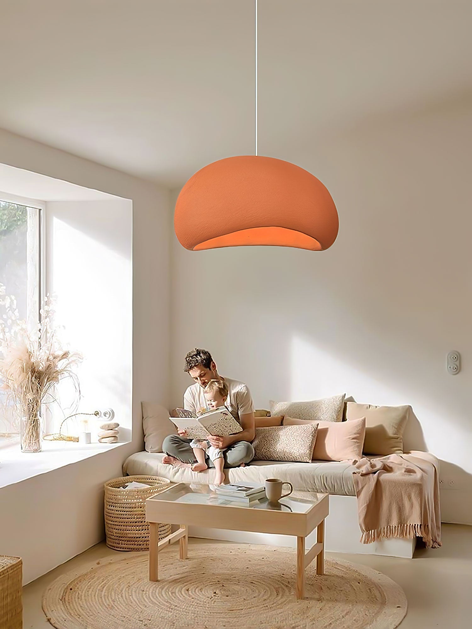 Modern Floating Cloud Pendant Light Spherical Hanging Ceiling Lamp for Living Room