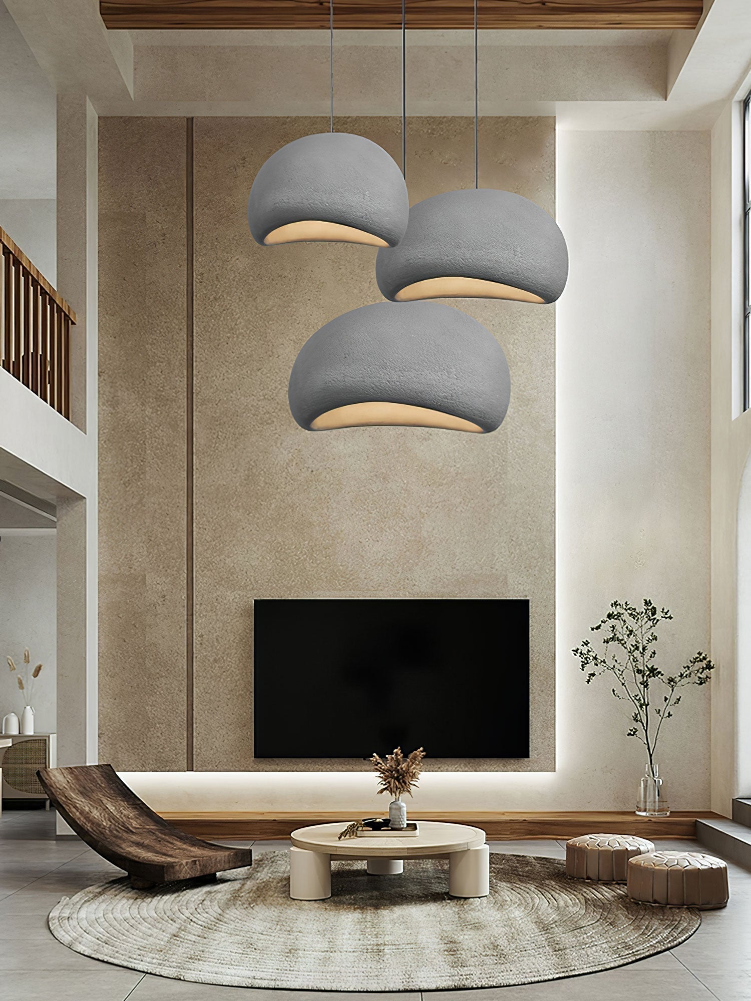 Modern Floating Cloud Pendant Light Spherical Hanging Ceiling Lamp for Living Room