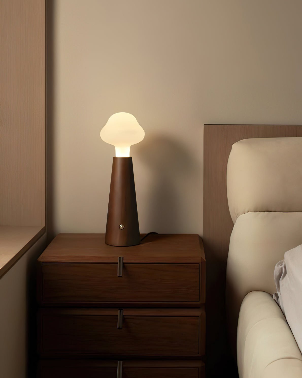 Cloudlet LED Table Lamp Contemporary Wood and Acrylic Desk Light for Soft Ambient Illumination