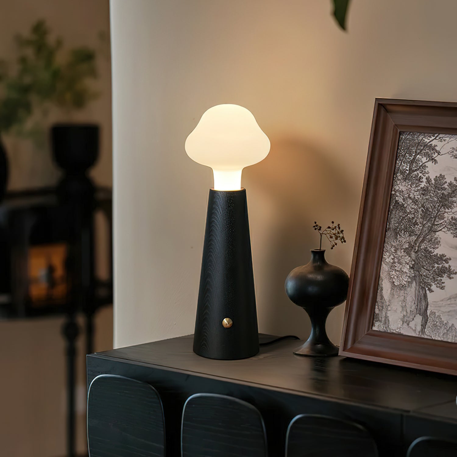 Cloudlet LED Table Lamp Contemporary Wood and Acrylic Desk Light for Soft Ambient Illumination