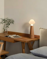 Cloudlet LED Table Lamp Contemporary Wood and Acrylic Desk Light for Soft Ambient Illumination