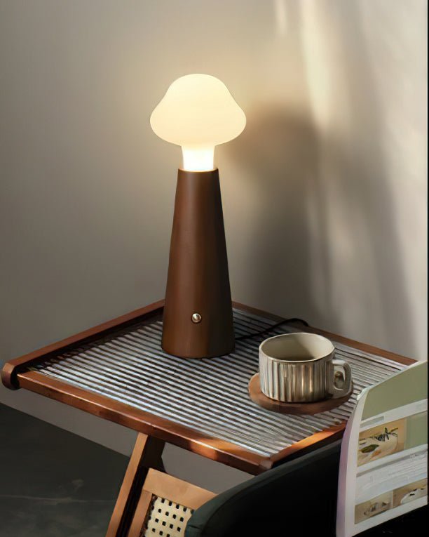 Cloudlet LED Table Lamp Contemporary Wood and Acrylic Desk Light for Soft Ambient Illumination