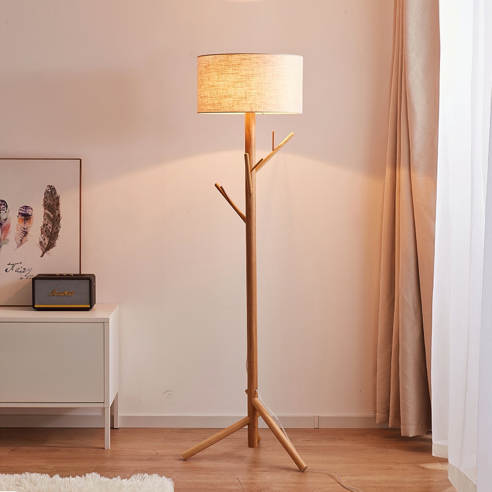modern-ash-wood-tripod-floor-lamp-with-integrated-coat-rack-and-fabric-shade