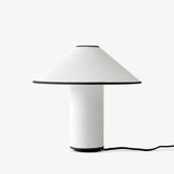 Colette Art Deco Portable Table Lamp with Elegant Textured Fabric Shade
