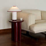Colette Art Deco Portable Table Lamp with Elegant Textured Fabric Shade