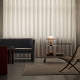 Colette Art Deco Portable Table Lamp with Elegant Textured Fabric Shade
