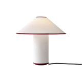 Colette Art Deco Portable Table Lamp with Elegant Textured Fabric Shade