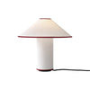 Colette Art Deco Portable Table Lamp with Elegant Textured Fabric Shade