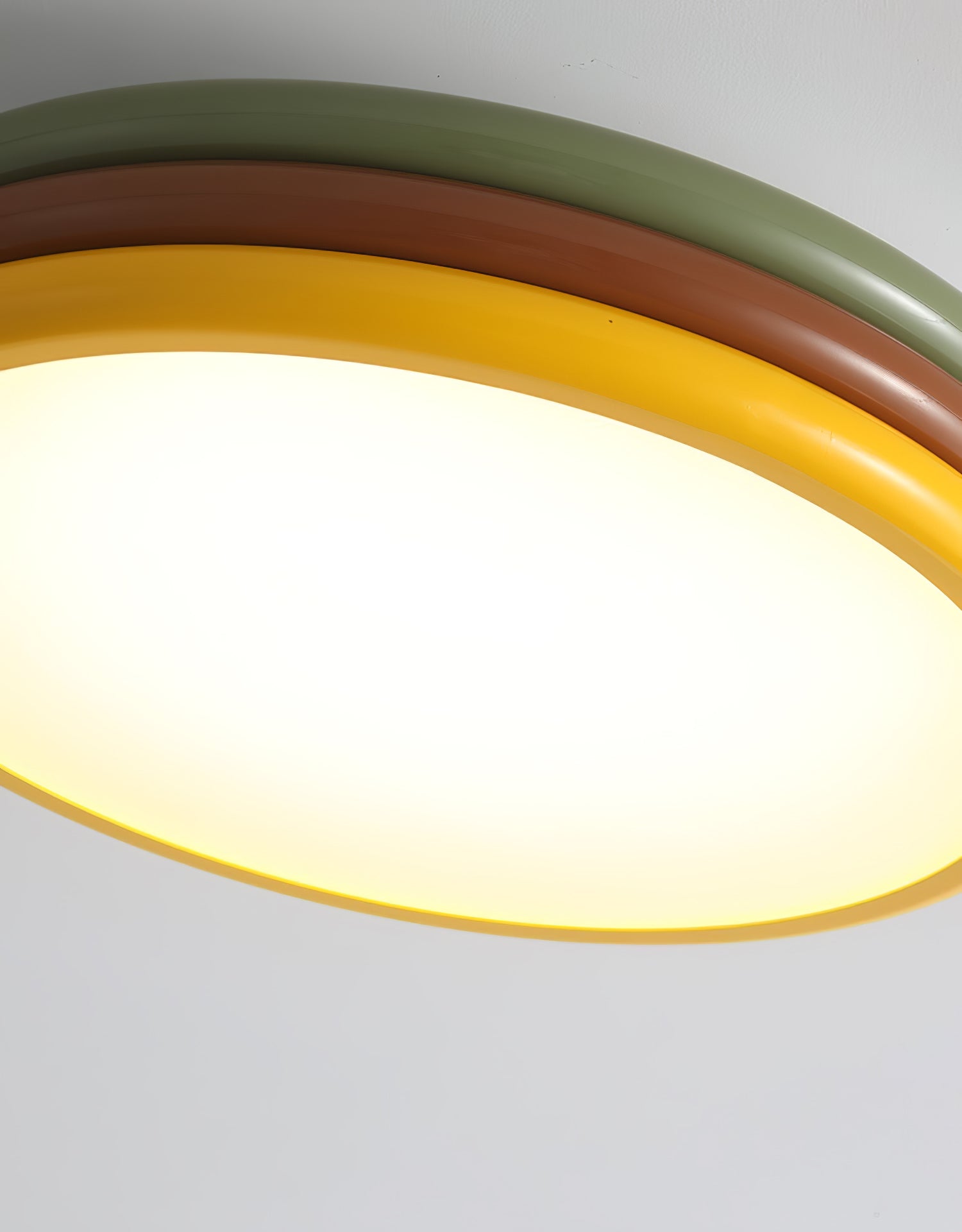 Modern Colorful Layered LED Flush Mount Ceiling Light Round Acrylic Lamp for Bedroom and Living Room