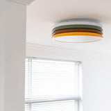 Modern Colorful Layered LED Flush Mount Ceiling Light Round Acrylic Lamp for Bedroom and Living Room