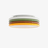 Modern Colorful Layered LED Flush Mount Ceiling Light Round Acrylic Lamp for Bedroom and Living Room