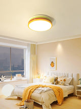 Modern Colorful Layered LED Flush Mount Ceiling Light Round Acrylic Lamp for Bedroom and Living Room