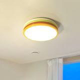 Modern Colorful Layered LED Flush Mount Ceiling Light Round Acrylic Lamp for Bedroom and Living Room