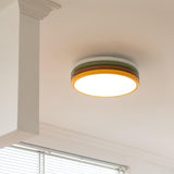 Modern Colorful Layered LED Flush Mount Ceiling Light Round Acrylic Lamp for Bedroom and Living Room