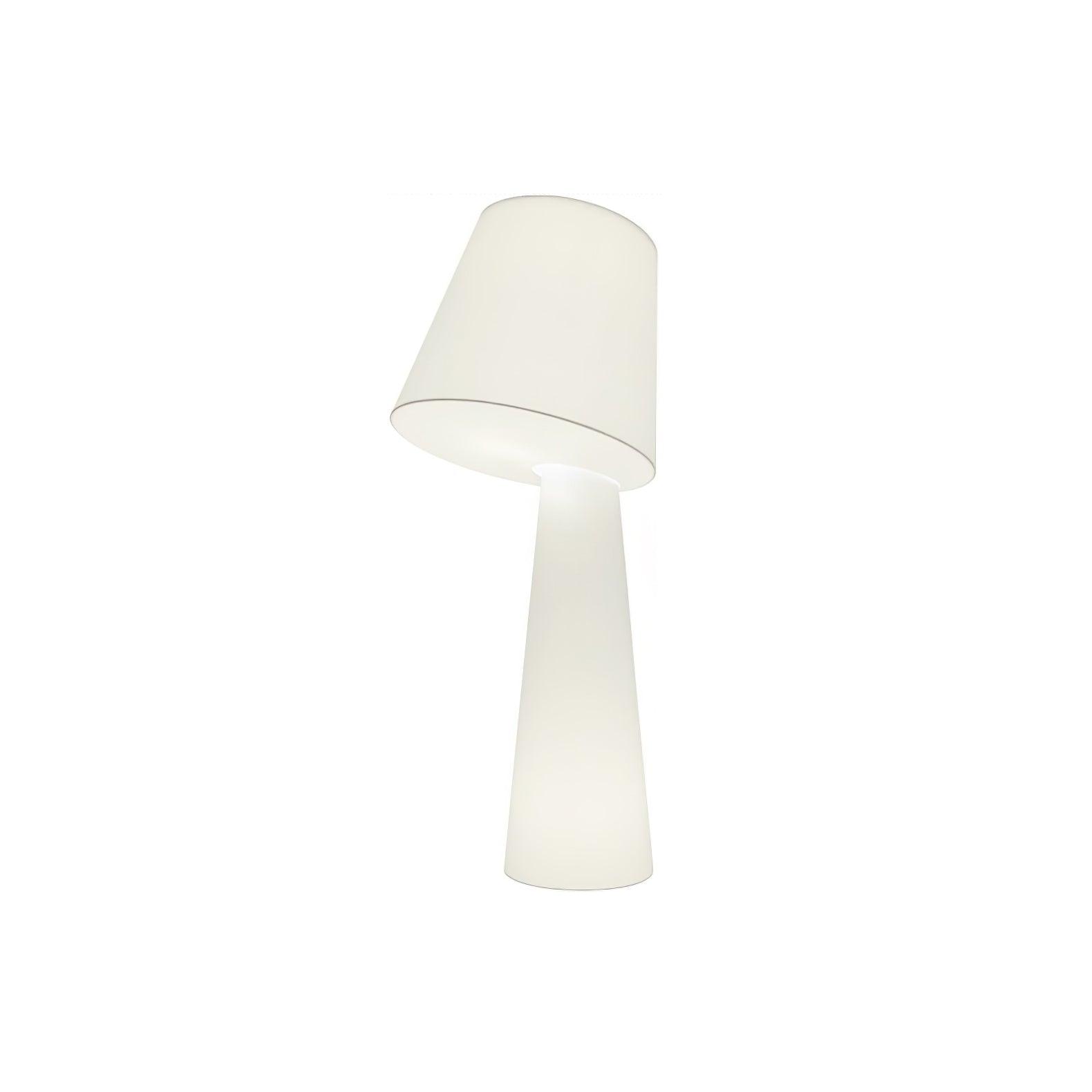 Modern Column White Fabric Floor Lamp Elegant Minimalist Cylinder Standing Light