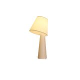 Modern Column White Fabric Floor Lamp Elegant Minimalist Cylinder Standing Light