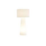 Modern Column White Fabric Floor Lamp Elegant Minimalist Cylinder Standing Light