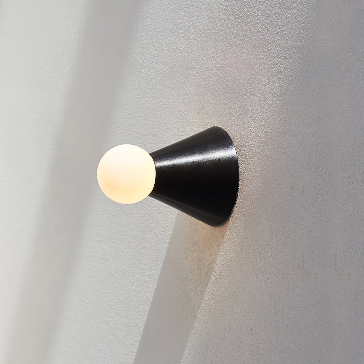 Modern Minimalist Conical Glass Ceiling Light Fixture for Indoor Use
