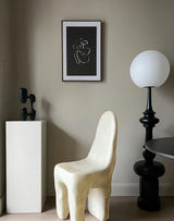 Roman Column Ambient Floor Lamp Classical Resin Standing Light for Living Room Bedroom