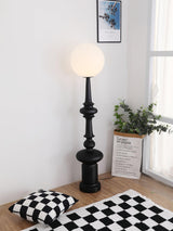 Roman Column Ambient Floor Lamp Classical Resin Standing Light for Living Room Bedroom
