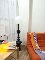 Roman Column Ambient Floor Lamp Classical Resin Standing Light for Living Room Bedroom