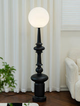Roman Column Ambient Floor Lamp Classical Resin Standing Light for Living Room Bedroom