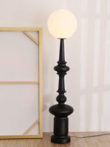 Roman Column Ambient Floor Lamp Classical Resin Standing Light for Living Room Bedroom