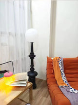 Roman Column Ambient Floor Lamp Classical Resin Standing Light for Living Room Bedroom