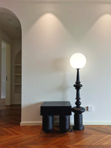Roman Column Ambient Floor Lamp Classical Resin Standing Light for Living Room Bedroom
