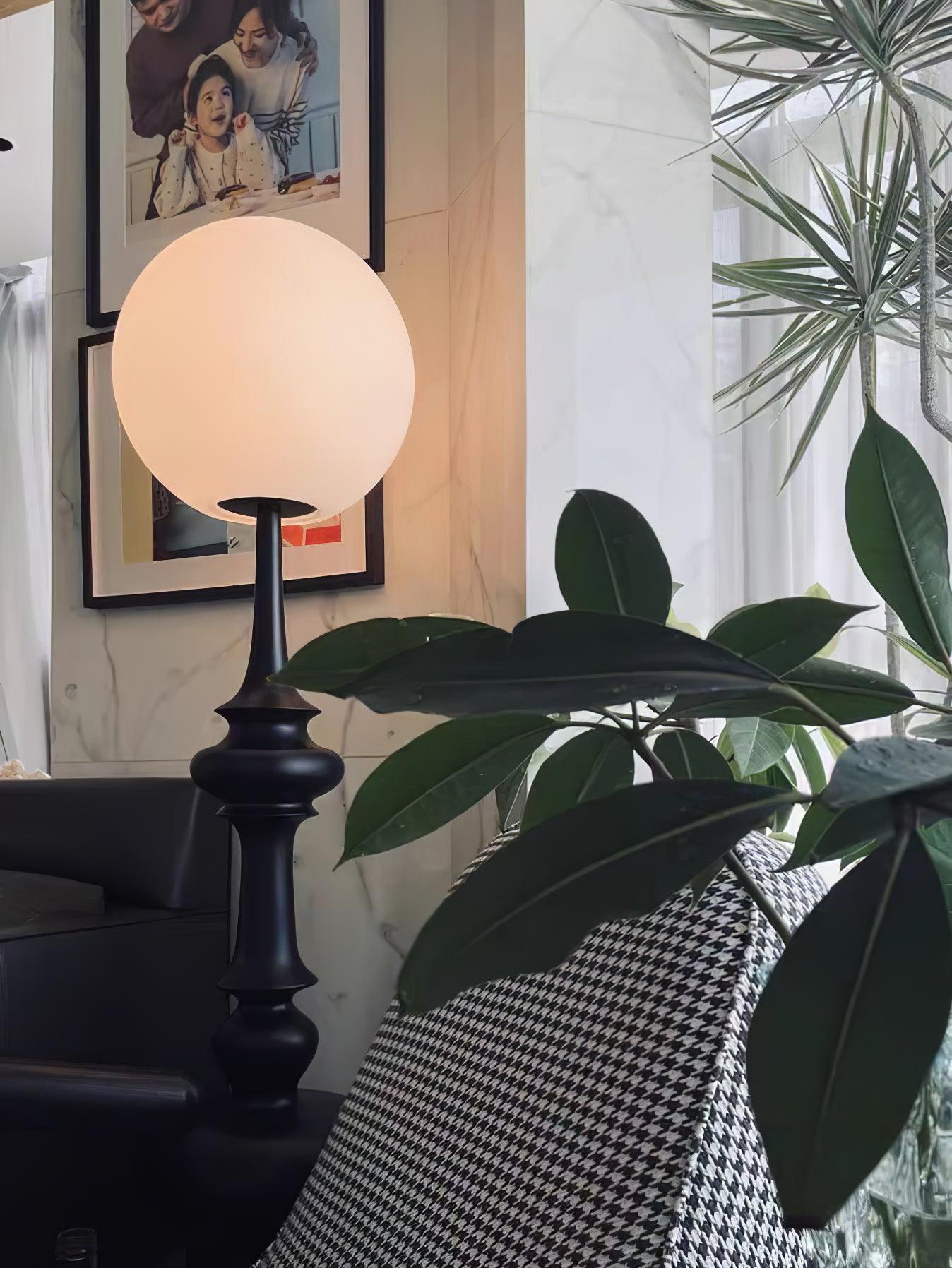 Roman Column Ambient Floor Lamp Classical Resin Standing Light for Living Room Bedroom