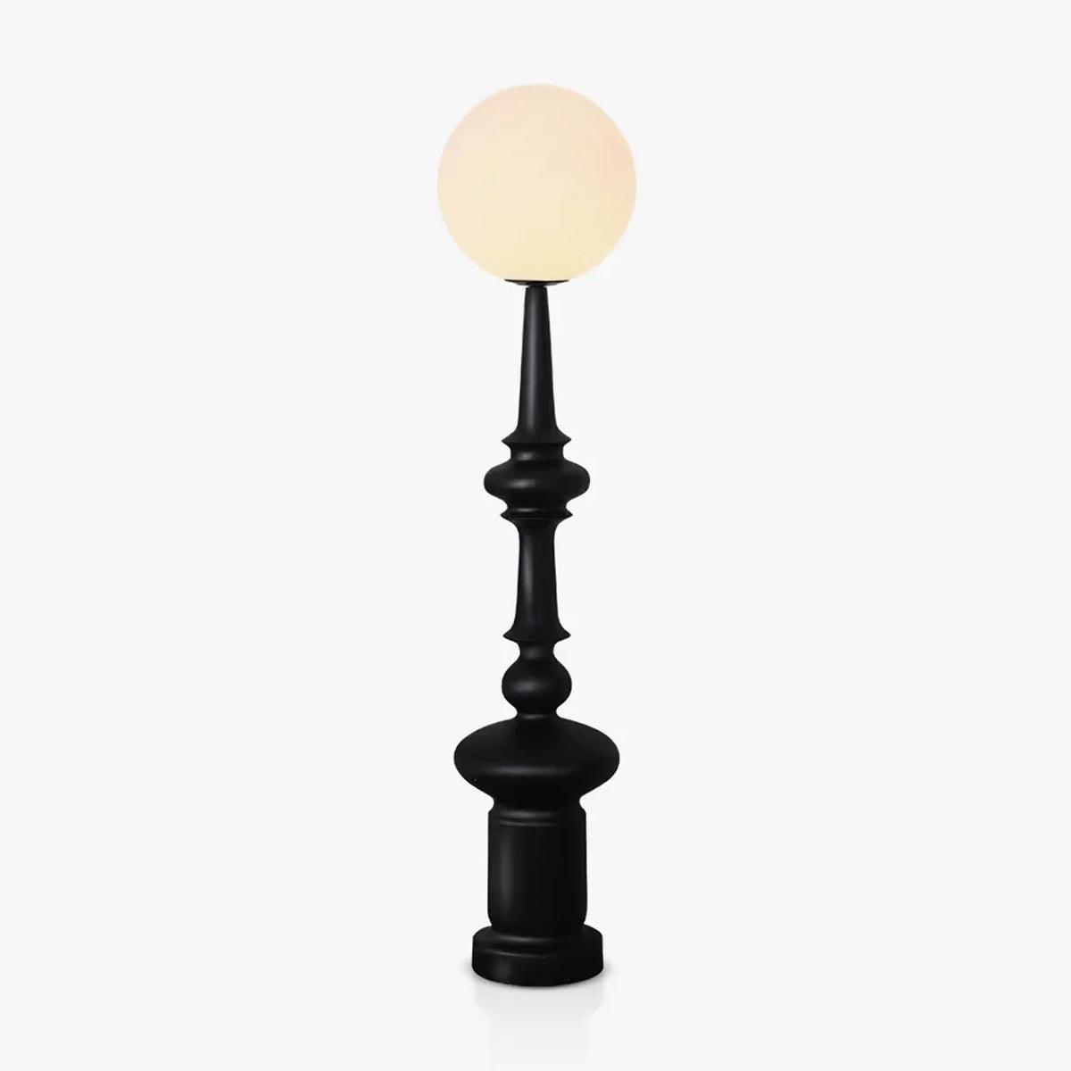 Roman Column Ambient Floor Lamp Classical Resin Standing Light for Living Room Bedroom