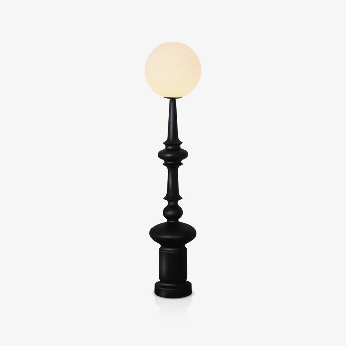 Roman Column Ambient Floor Lamp Classical Resin Standing Light for Living Room Bedroom