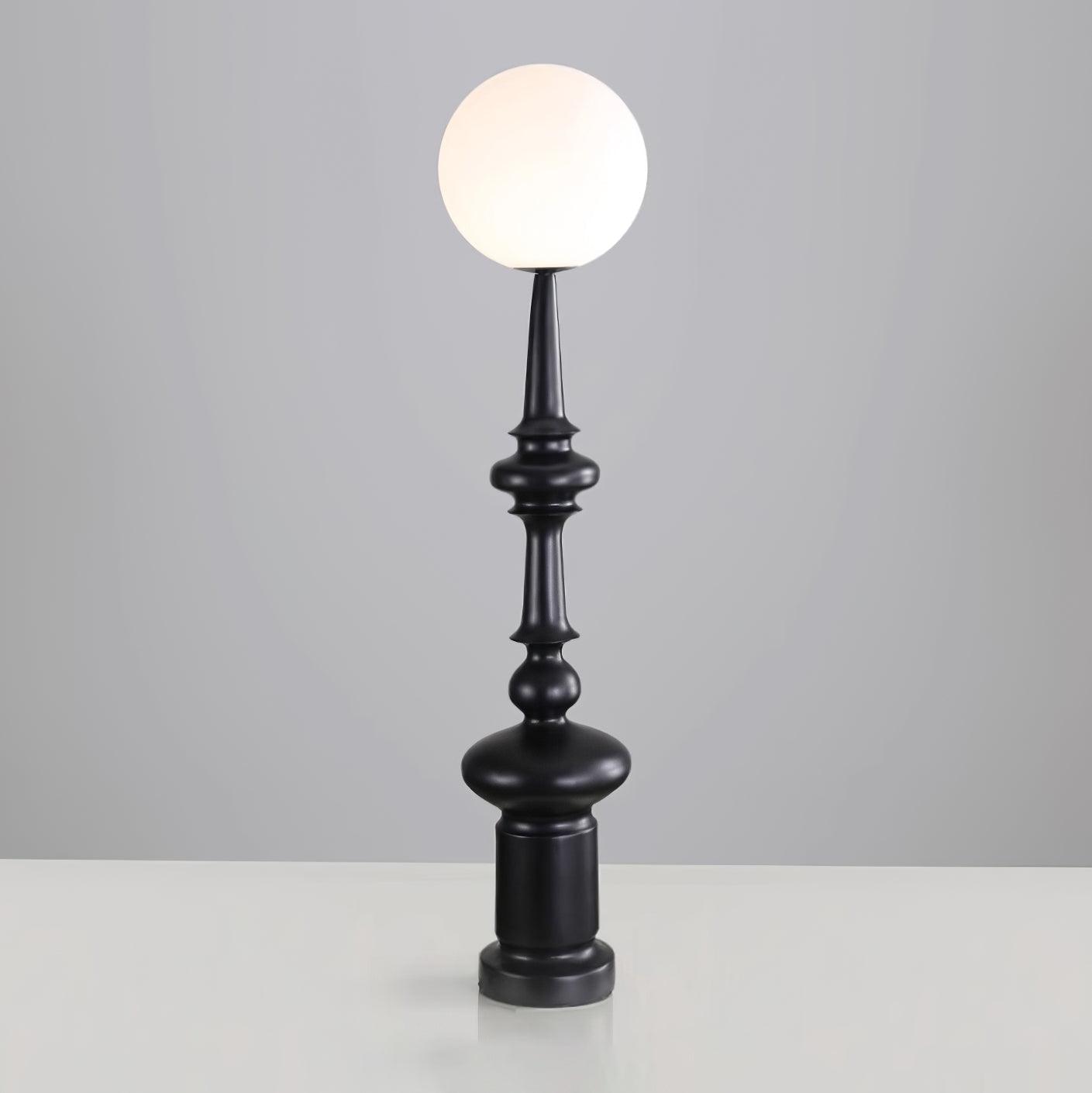 Roman Column Ambient Floor Lamp Classical Resin Standing Light for Living Room Bedroom