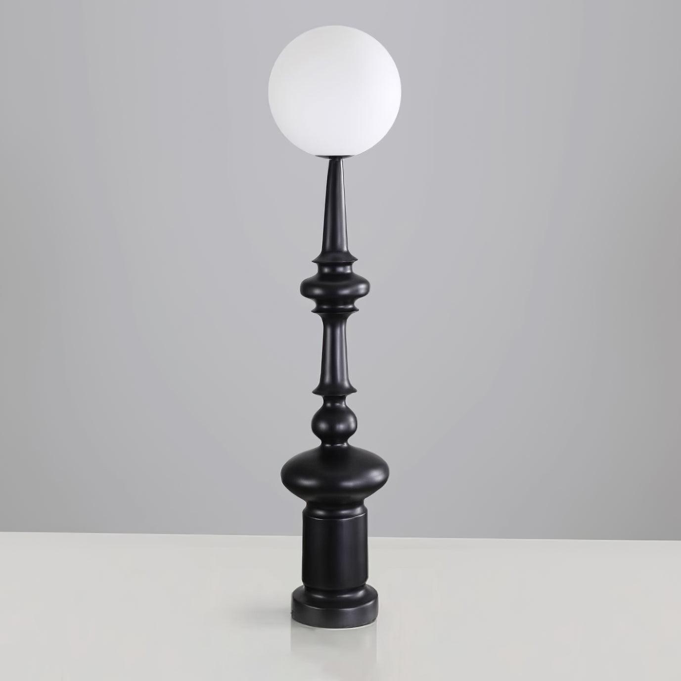 Roman Column Ambient Floor Lamp Classical Resin Standing Light for Living Room Bedroom