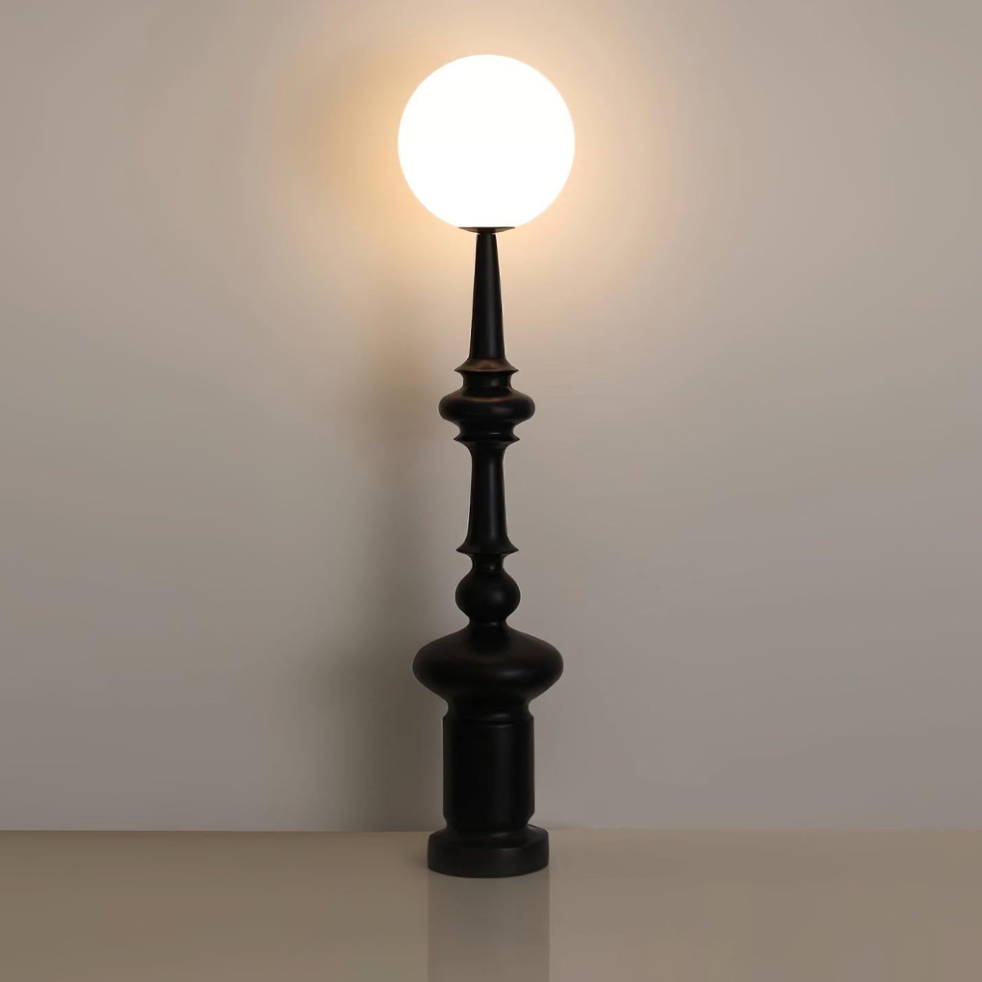 Roman Column Ambient Floor Lamp Classical Resin Standing Light for Living Room Bedroom