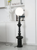 Roman Column Ambient Floor Lamp Classical Resin Standing Light for Living Room Bedroom