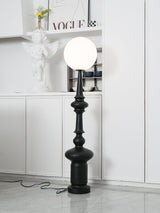 Roman Column Ambient Floor Lamp Classical Resin Standing Light for Living Room Bedroom