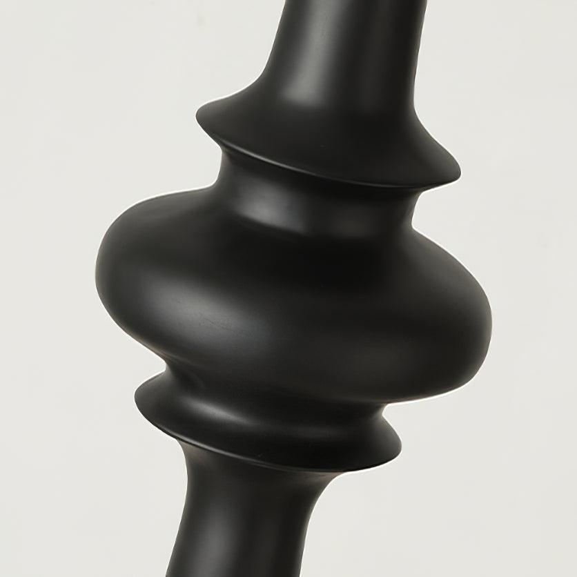 Architectural Roman Column Accent Lamp Elegant Resin and Glass Table Light